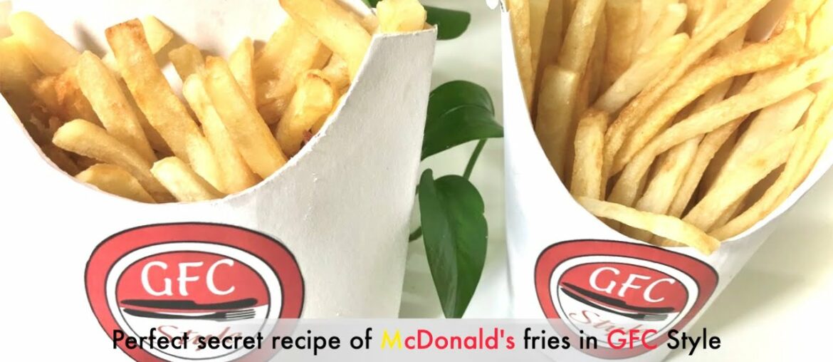 McDonalds French Fries Recipe in GFC Style| Crispy and crunchy| GFC Style