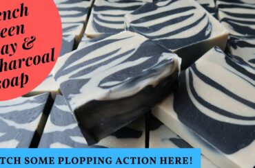 Making and Cutting French Green Clay Activated Charcoal Soap with Anise and Spearmint