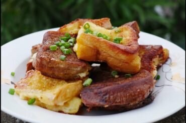 French Toast with cheese | Technique Cooking!! French style eating in my village!!