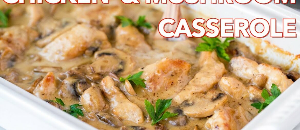 Easy Chicken and Mushroom Casserole Recipe – Natasha's Kitchen Easy Chicken and Mushroom Casserole Recipe - Natasha's Kitchen