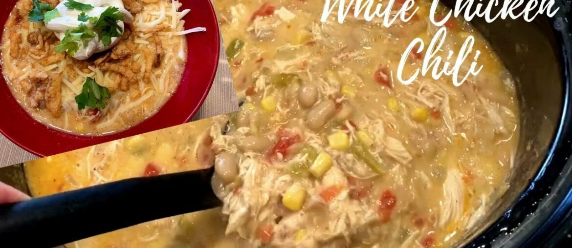 Chunky White Chicken Chili – Crockpot or Stove! Chunky White Chicken Chili - Crockpot or Stove!