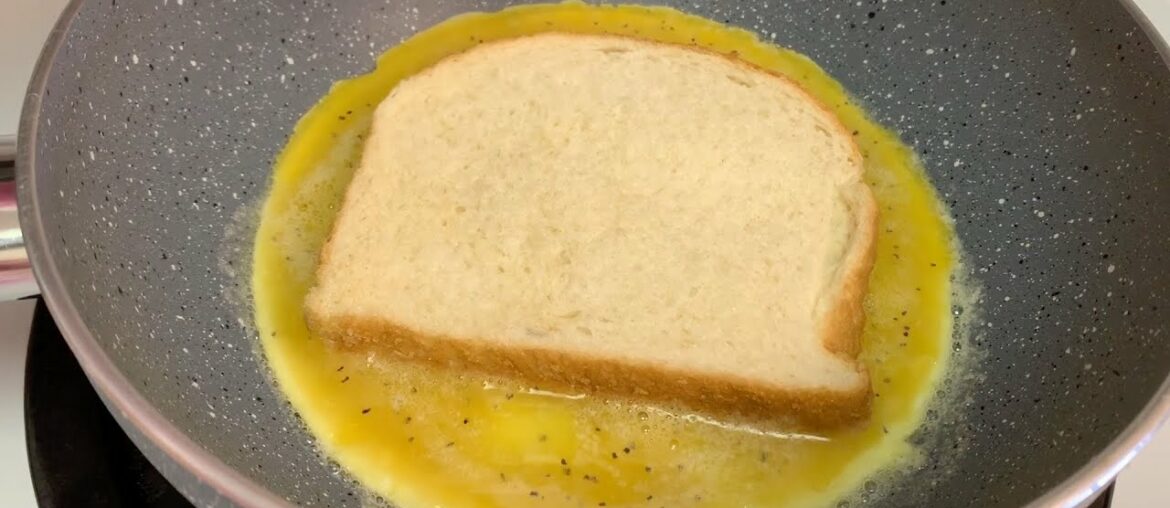 2 eggs & bread to make easy & quick breakfast sandwich recipe // French Toast Omelette 2 eggs & bread to make easy & quick breakfast sandwich recipe // French Toast Omelette