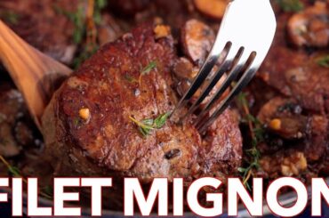 How To Cook Perfect Filet Mignon Recipe in Mushroom Cream Sauce
