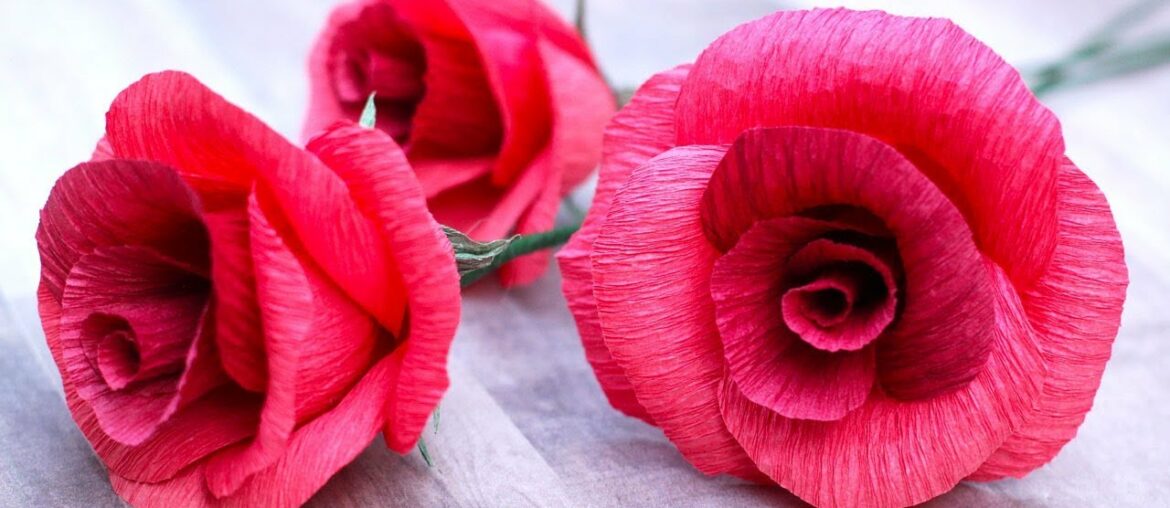 How To Make A Crepe Paper Rose How To Make A Crepe Paper Rose