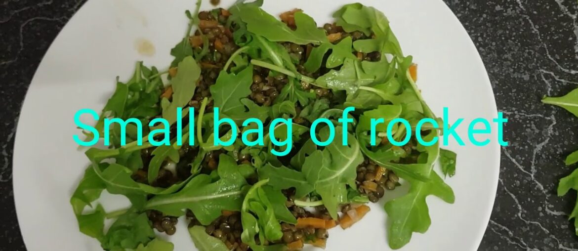 Spiced chicken and french lentil salad