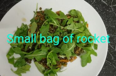 Spiced chicken and french lentil salad