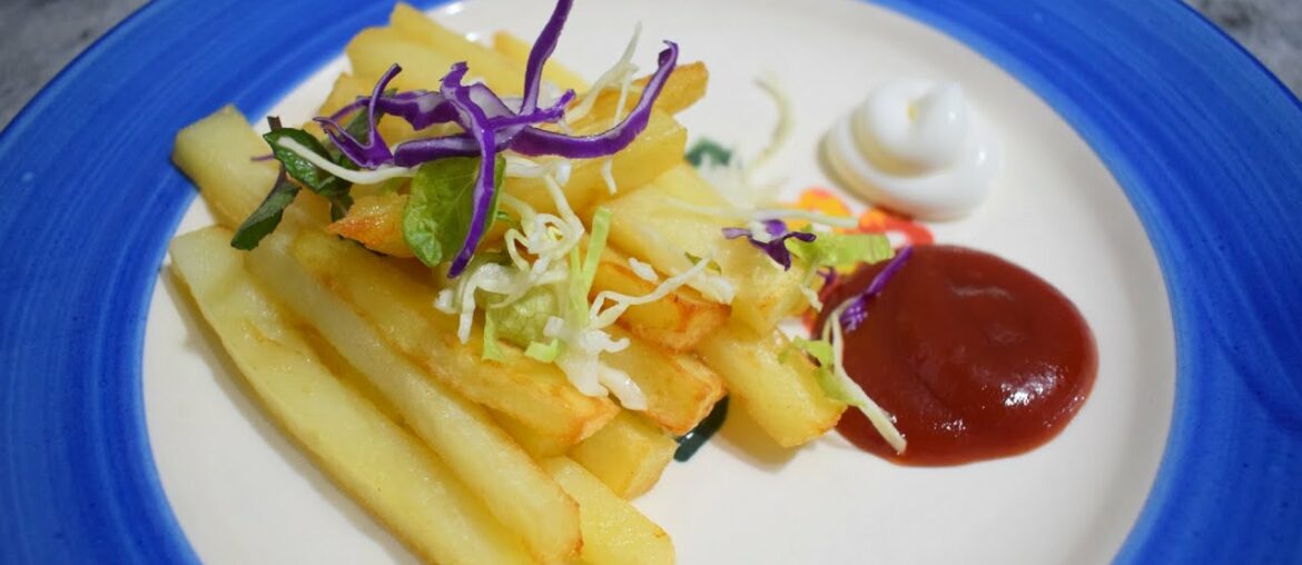 french fries recipe at home - gaher per bnye asni sye cutt fries