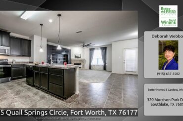 1705 Quail Springs Circle, Fort Worth, TX 76177