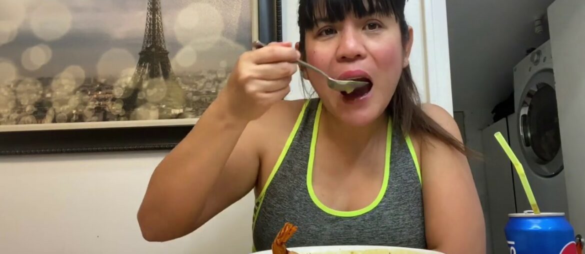 Mukbang | Shrimps Lumpia | Goto | French Fries