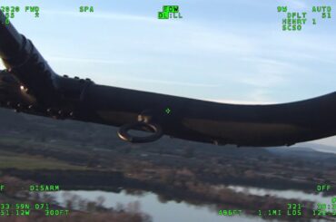 Aerial footage of the wine spill at the Russian River