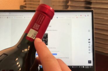 What is an “authentication sticker” on Bordeaux wine bottles?