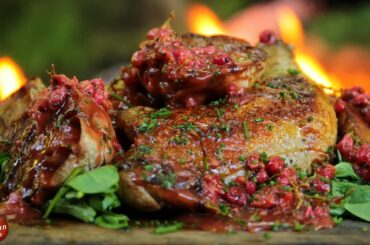 BEST FRIED CHICKEN EVER! - FOREST COOKING!