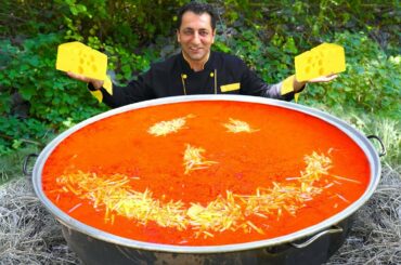 Tomato Soup With Cheese and Milk || Wilderness Cooking