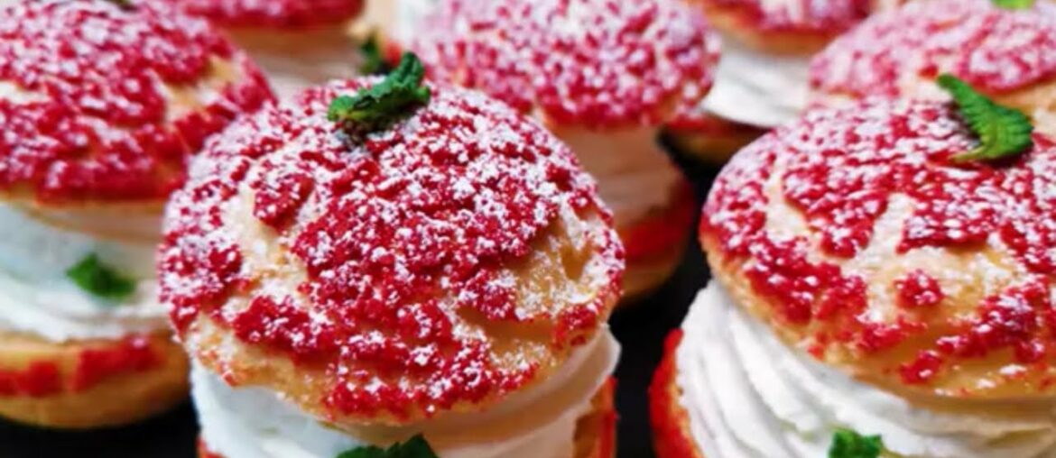 How to make Choux Cream Puffs | Raspberry Chantilly Choux Recipe