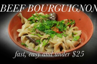 How to cook Beef Bourguignon for a family (fast and easy)