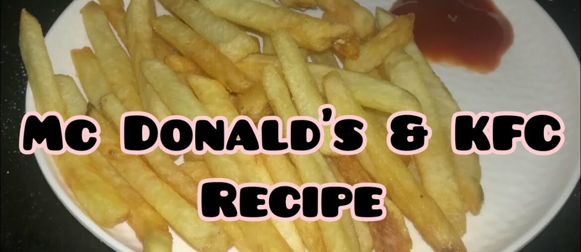French fries| Chips|3 steps|KFC & Mc Donald's recipe| #ROOPAGOWLE
