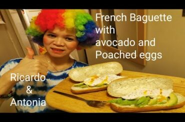 French Baguette with Avocado and Poached eggs #culinaria #Food #Chefs