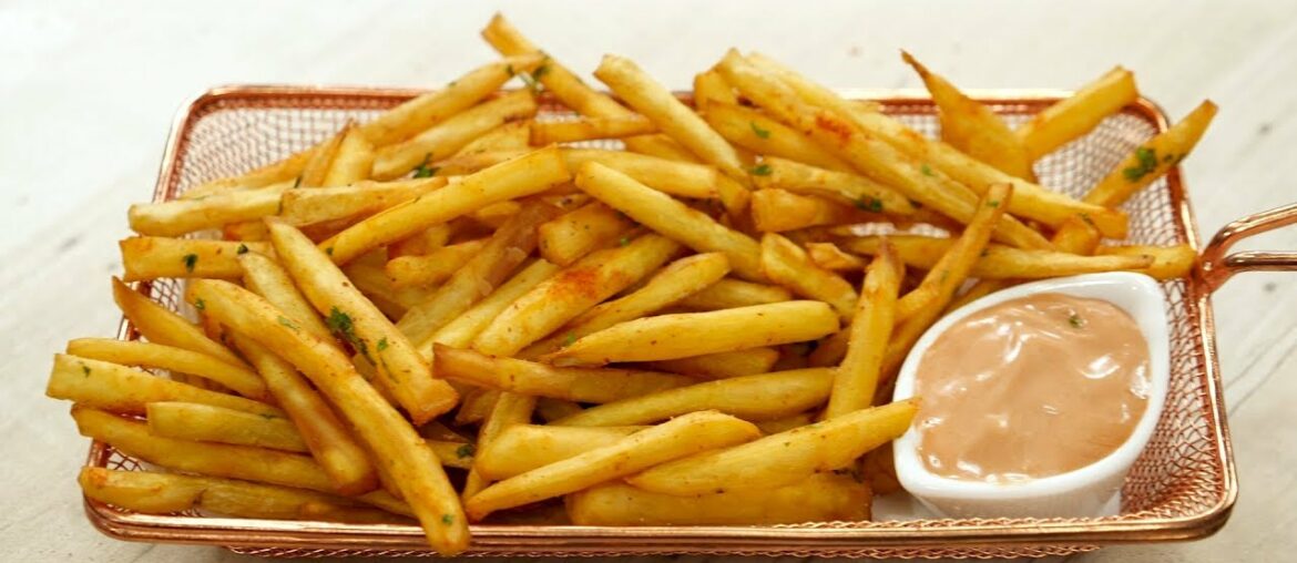 No Fail French Fries Recipe - Crunchy Sweet Potatoes Fry - CookingShooking