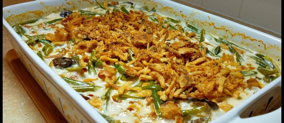 Green Bean Casserole Recipe (Mushroom Cream Sauce Recipe) | How to make GREEN BEAN CASSEROLE Green Bean Casserole Recipe (Mushroom Cream Sauce Recipe) | How to make GREEN BEAN CASSEROLE