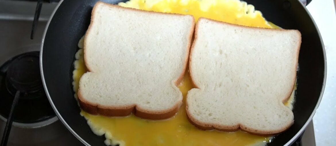 계란 토스트  아주쉽게만들기::단순요리::Making Egg Toast Very Easy::Easy recipe::French Toast