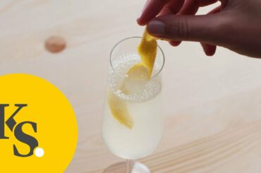 French 75 Cocktail | With Gin and Sparkling Wine