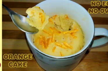 Orange Mug Cake Recipe (Eggless & Without Oven in just 15 Minutes)🔵 Mug Cake Recipes by Food Desk