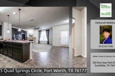1705 Quail Springs Circle, Fort Worth, TX 76177