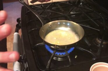 How to make an easy white wine lemon butter sauce in two minutes.