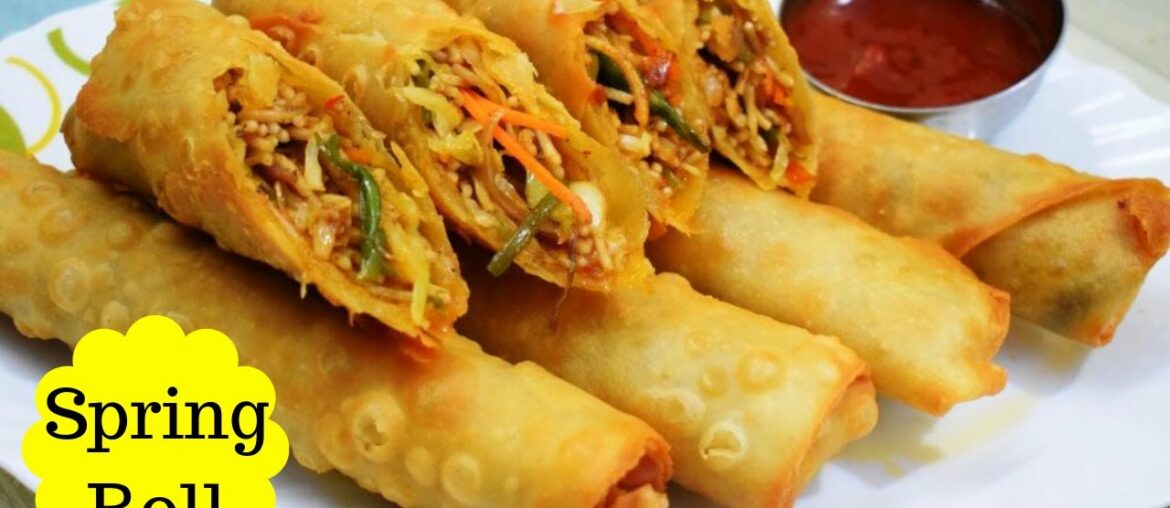 बेस्ट स्प्रिंग रोल रेसिपी | vegetable spring roll recipe |Restaurant style spring rolls