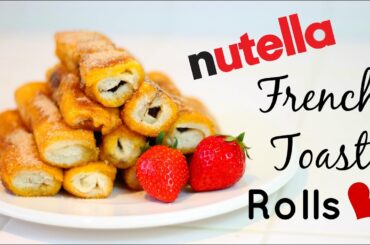 Nutella French Toast Rolls ♥ Easy Recipe!