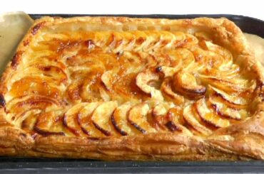 How to Make APPLE TART with PUFF PASTRY Easy recipe