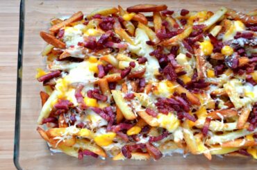 Bacon & cheese fries quick and easy recipe