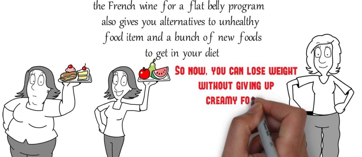 Loose weight easily with French wine for a flat belly program