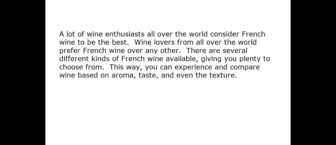 Information About French Wine  697488