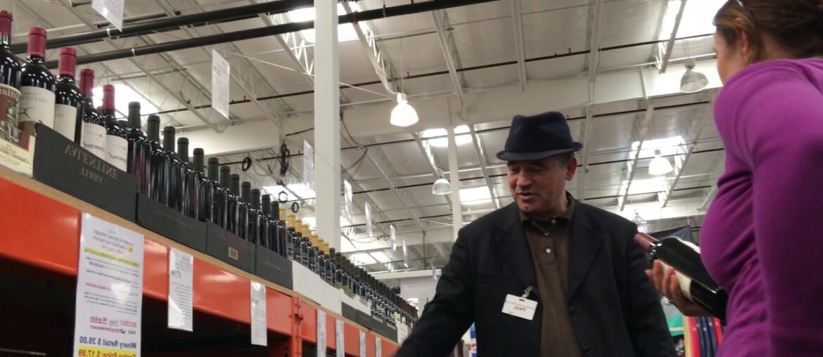 Wine shopping in Costco Redwood City California Napa huge france champagne Cabernet Pinot Merlot 17