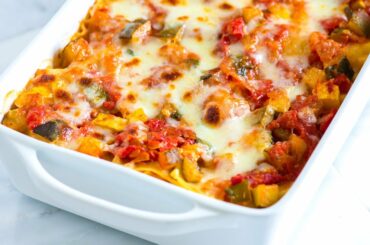 Easy Vegetable Lasagna Recipe - How to Make Fresh Vegetable Lasagna