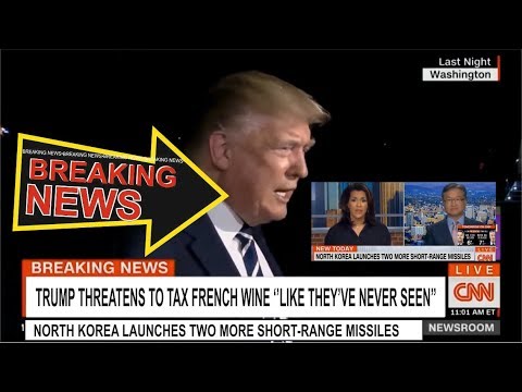 TRUMP THREATENS TO TAX FRENCH WINE ''LIKE THEY'VE NEVER SEEN'' TRUMP THREATENS TO TAX FRENCH WINE ''LIKE THEY'VE NEVER SEEN''