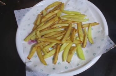 How To Make French Fries At Home -  French Fries Recipe In Hindi - Homemade Crispy French Fries