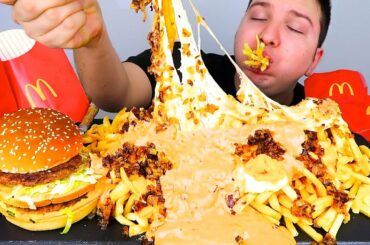 MCDONALD'S ANIMAL STYLE FRIES • Mukbang & Recipe