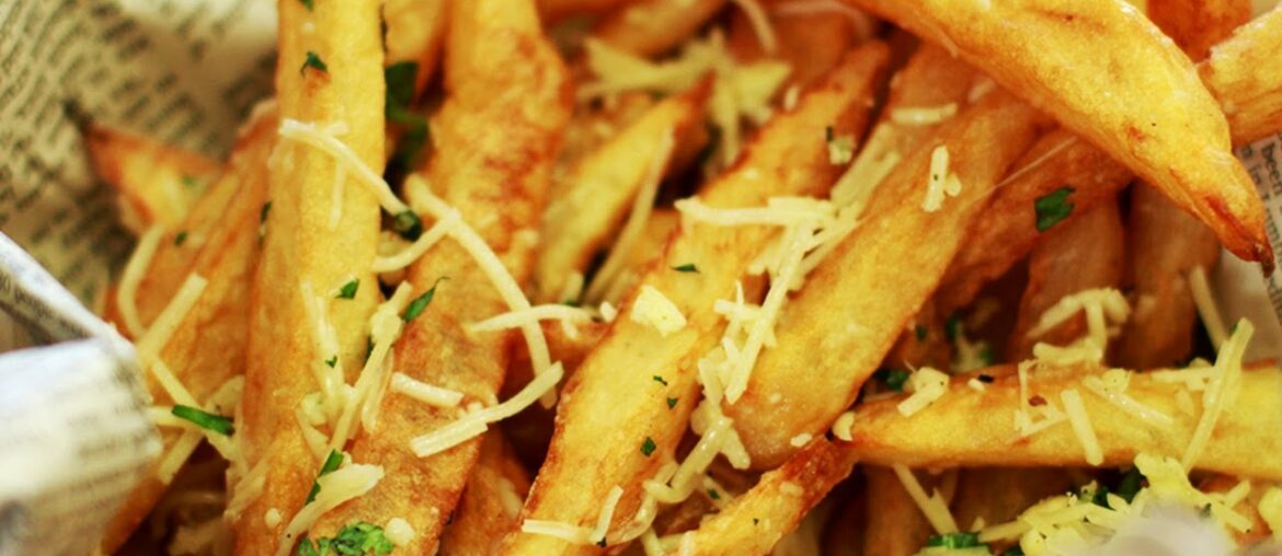 Fries Recipe | How To Make Crispy Garlic Fries