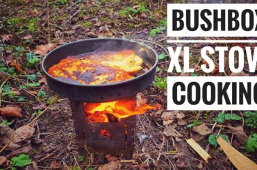 Bushbox xl stove cooking  French bread - eggy bread It's a cold January morning
