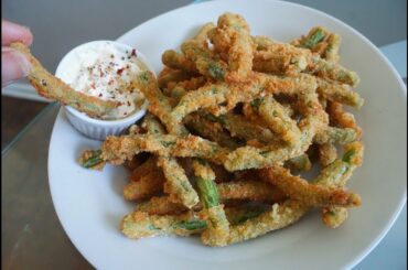 Amazing Crispy Fried Green Bean Fries Recipe| Less than 10 mins