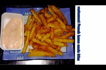 how to make restaurant french home made fries|restauran recipe|batter fries|by food multiplority.