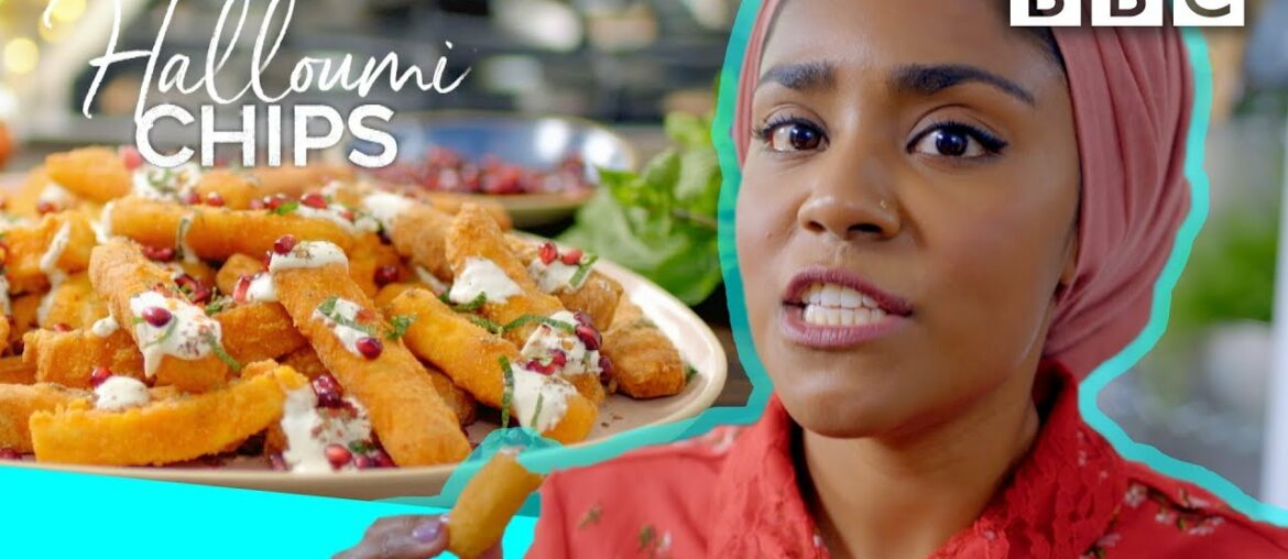 Nadiya's indulgent Halloumi Chips recipe! | Nadiya's Party Feasts – BBC Nadiya's indulgent Halloumi Chips recipe! | Nadiya's Party Feasts - BBC