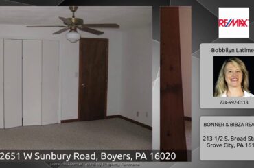 2651 W Sunbury Road, Boyers, PA 16020