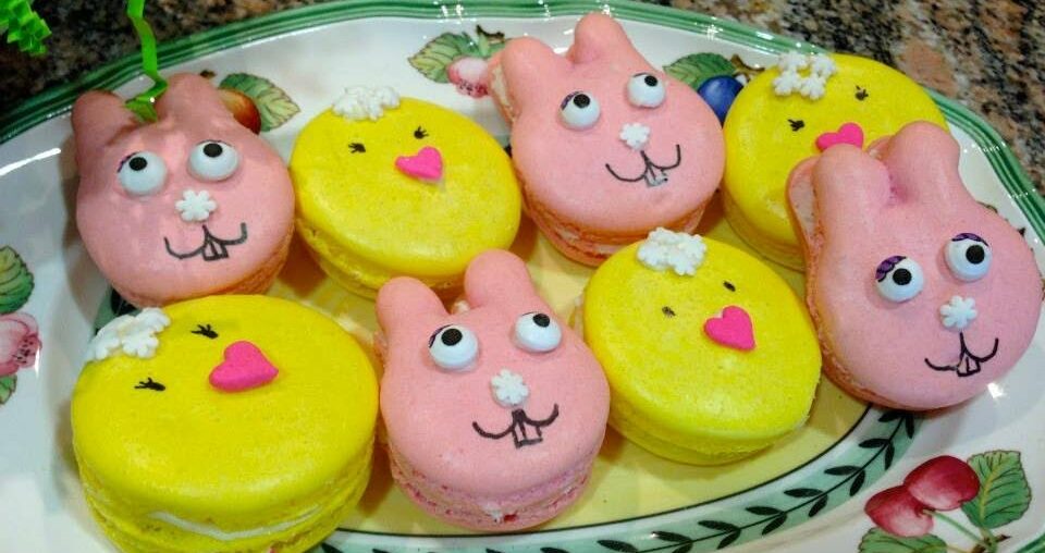💖 Bunnies Rabbit French Macarons - RECIPE for Easter Bunny Tutorial by Mommy Is A Chef Episode 38