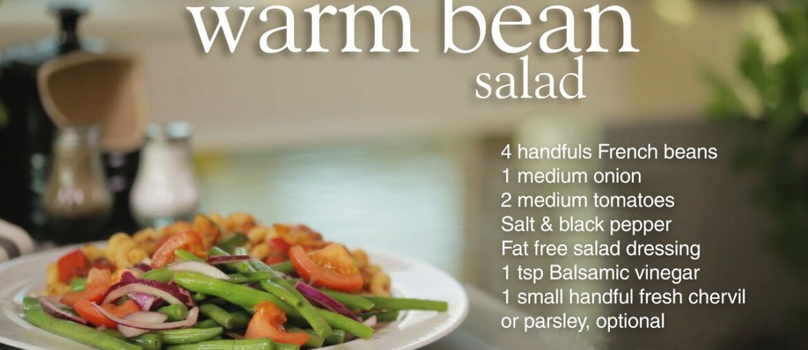 Slimming World warm French bean salad