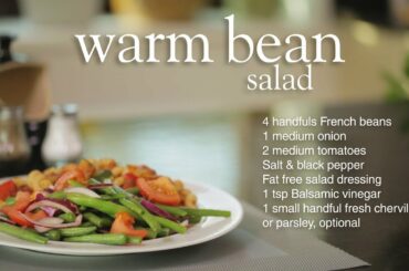 Slimming World warm French bean salad