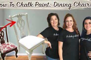 How To Chalk Paint: Dining Chairs Makeover  *Easy DIY For Beginners* (Before & After)