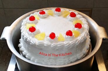 Pineapple Cake Recipe - Cake Recipe - No Oven Cake Recipe by Aliza In The Kitchen